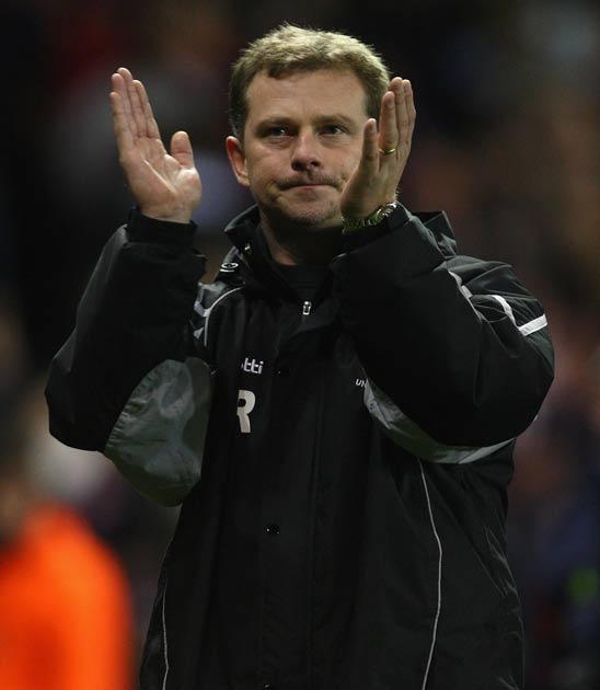 Mark Robins' Barnsley play United in the Carling Cup on Tuesday: 'it's an opportunity to progress to the next round,' he says