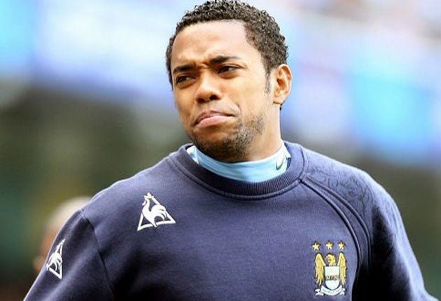 Robinho has been linked with a move to Barcelona