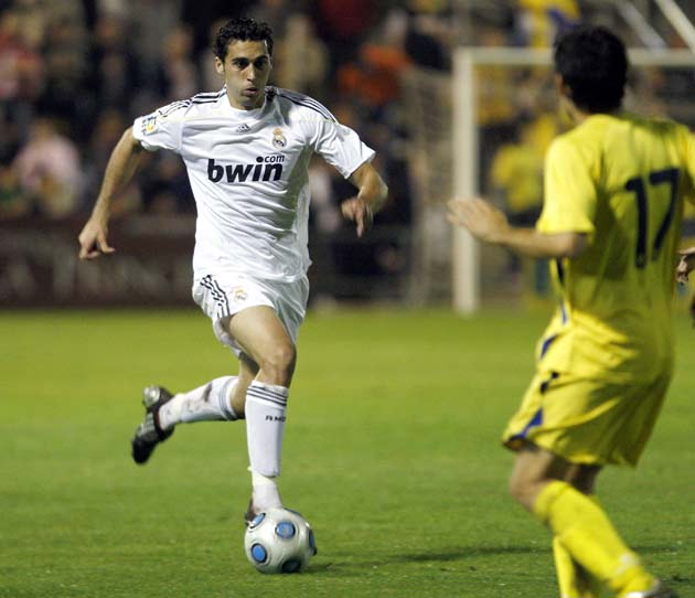 Alvaro Arbeloa of Real on the attack during their 4-0 humiliation
