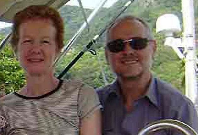 Paul and Rachel Chandler, who were hijacked by pirates in their yacht