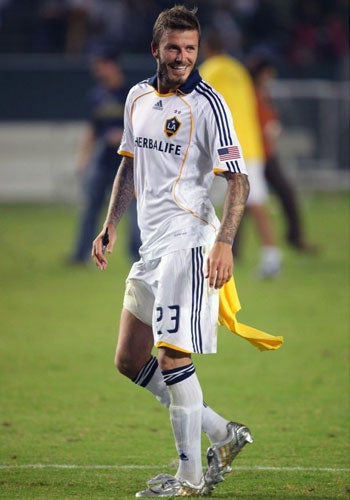 Beckham will be returning for a second spell at the San Siro