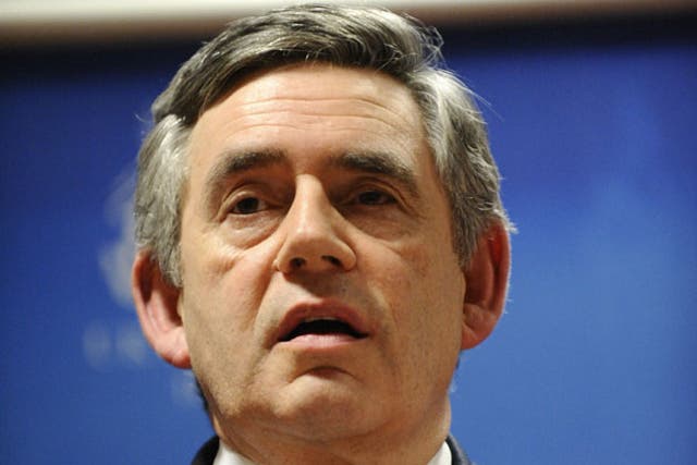 Gordon Brown acknowledged that Britain's strategy was not 'without danger or risk'