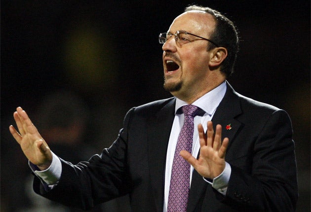 Benitez's side were lucky to be awarded a penalty
