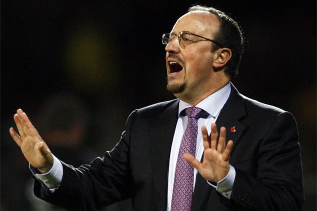 Benitez's side were lucky to be awarded a penalty