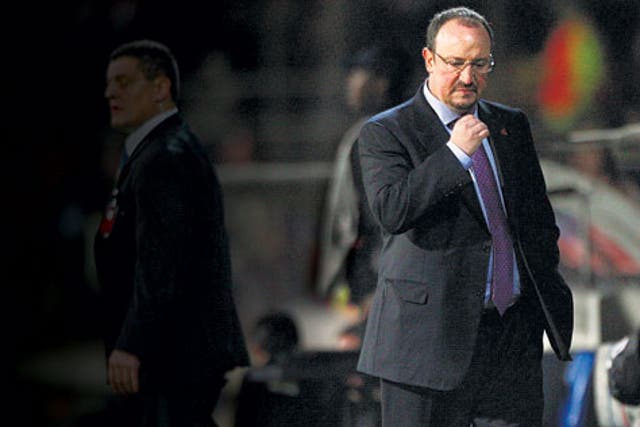 Benitez is fighting for his job after the latest defeat