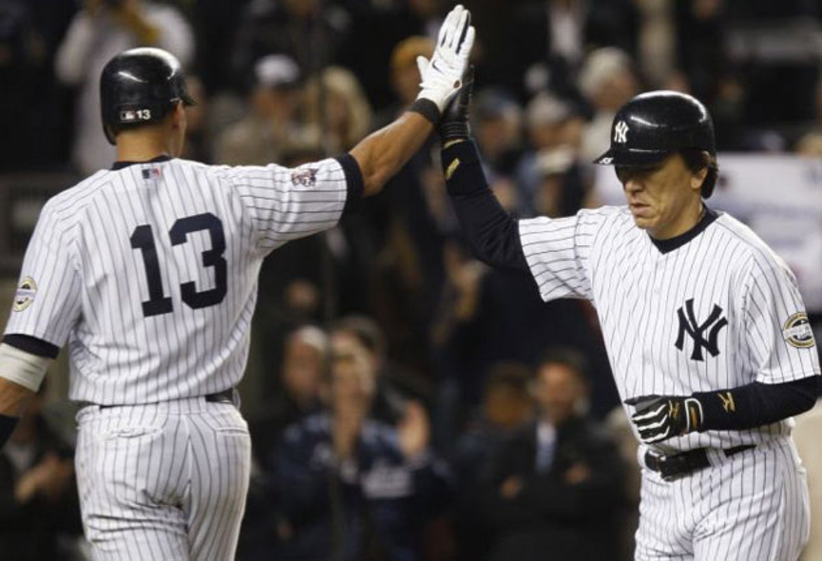 New York Yankees Derek Jeter gets a tribute from the Empire State