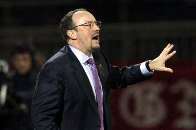 Benitez has come under fire for a spluttering season and doubts over his future intensified when Juventus sacked their coach last week