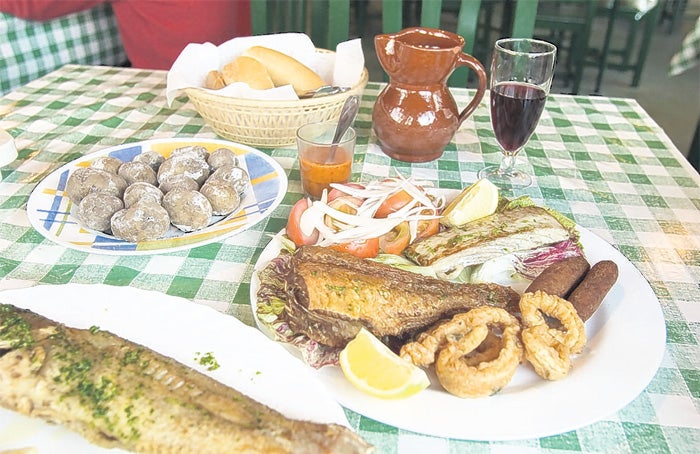 Island treasures: seafood with papas arrugadas