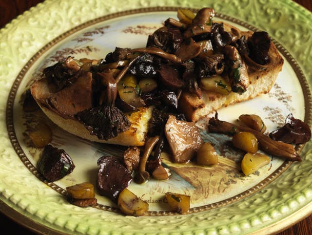 Serve the mushrooms on slices of sourdough for a more substantial snack
