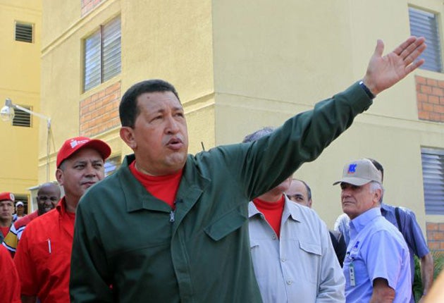 Hugo Chavez returned to Venezuela from Cuba today
