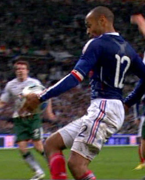 Video technology could have spotted Henry's handball within seconds