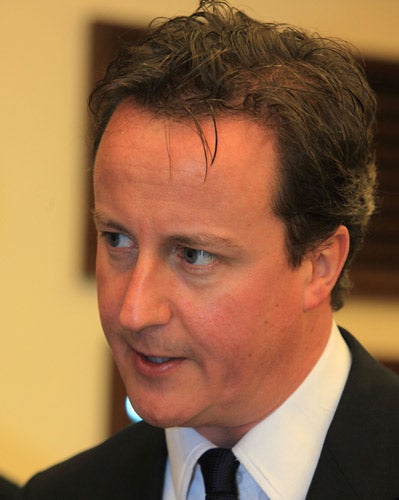 Conservative leader David Cameron has been attacked for setting carbon-cutting targets