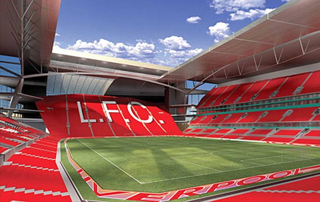 Liverpool released plans of how a new stadium might look