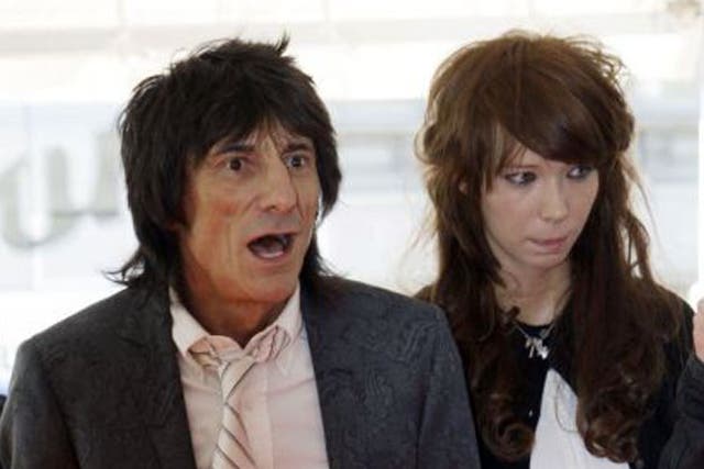 Ronnie Wood and Ekaterina Ivanova; the relationship has now ended