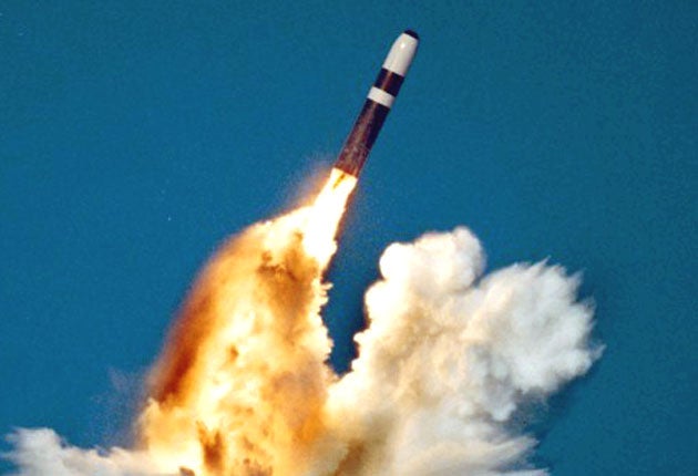 Trident is a US made submarine-launched ballistic missile (SLBM)