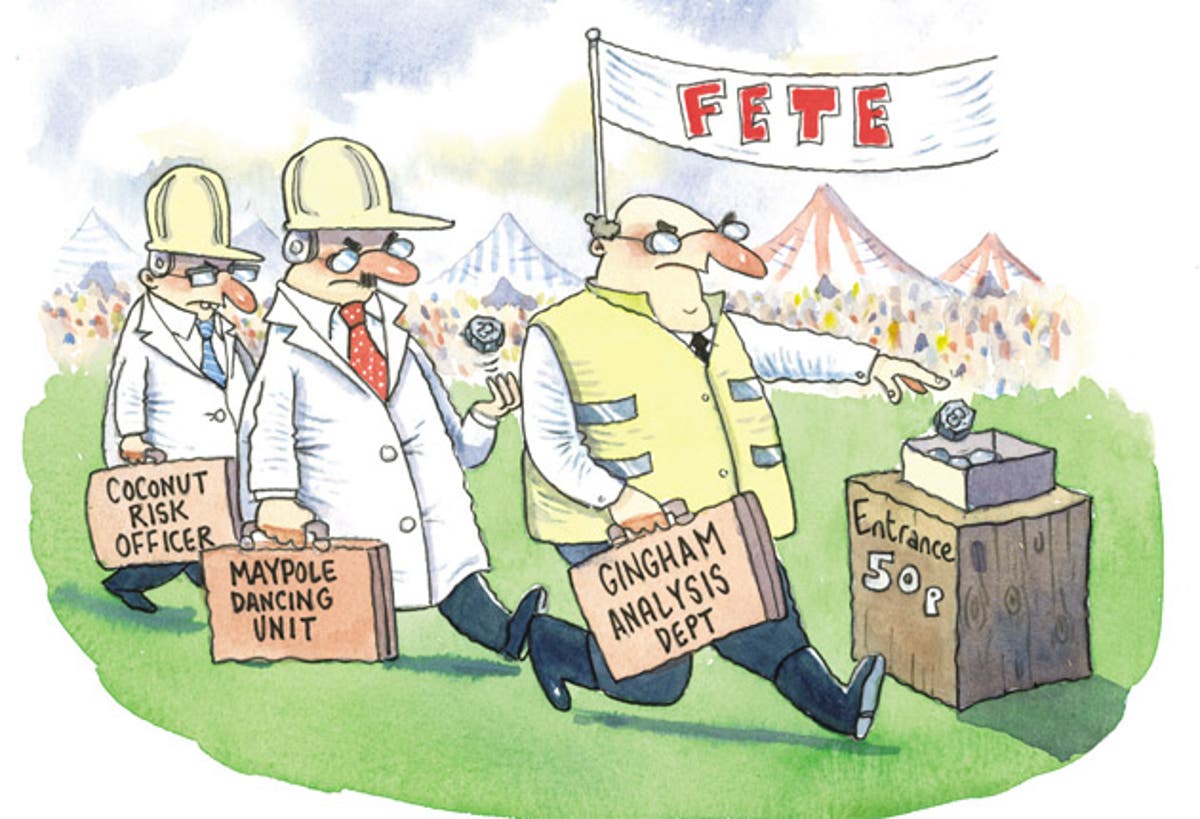 From a reported ban on hanging baskets to rules on playing conkers has the health and safety