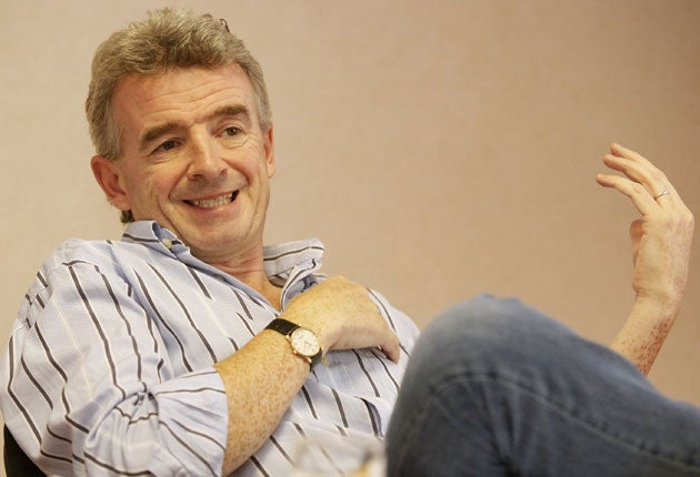 Yesterday the Irish no-frills carrier's chief executive Michael O'Leary said he would only reimburse travellers the original price of their air fare and no more.