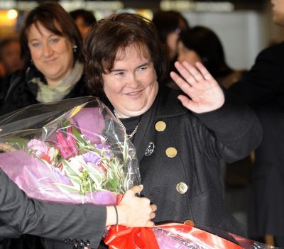 The incident happened at Susan Boyle's house in Blackburn, West Lothian