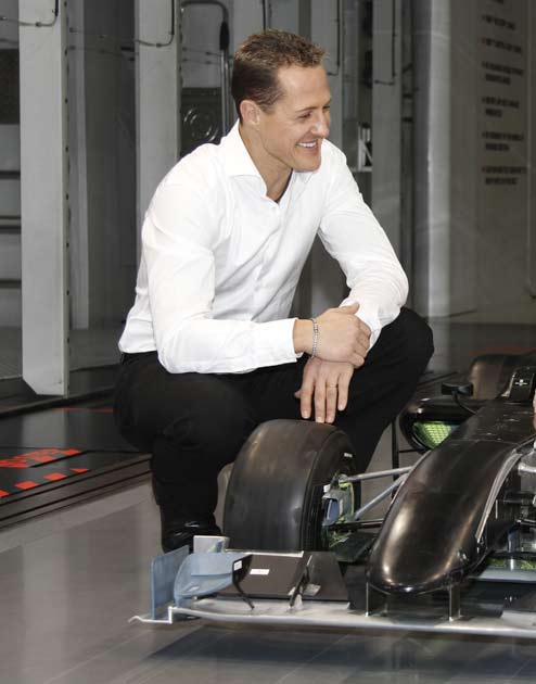 Schumacher returns with the new Mercedes team