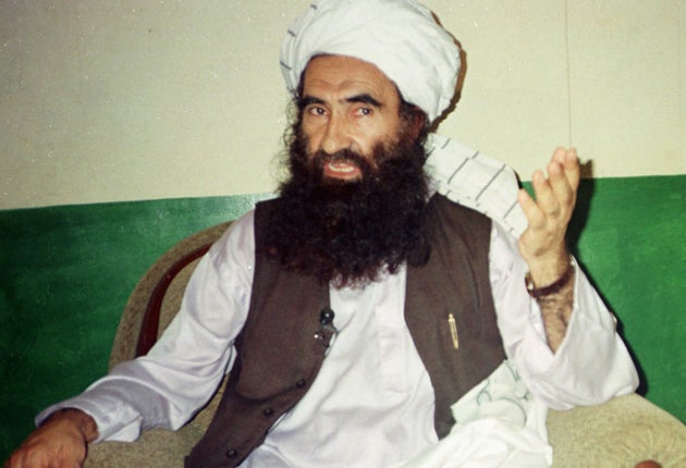 File photo: Warlord Jalaluddin Haqqani was once aligned with the US