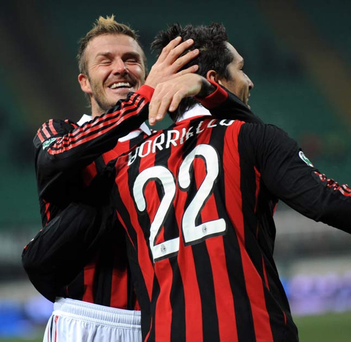 David Beckham Signs For Ac Milan Photos and Premium High Res