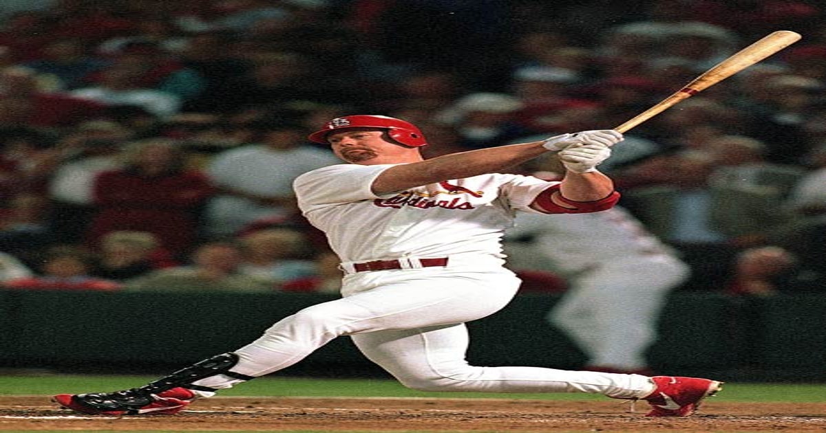 Mark McGwire of the Oakland Athletics bats during an MLB game at News  Photo - Getty Images