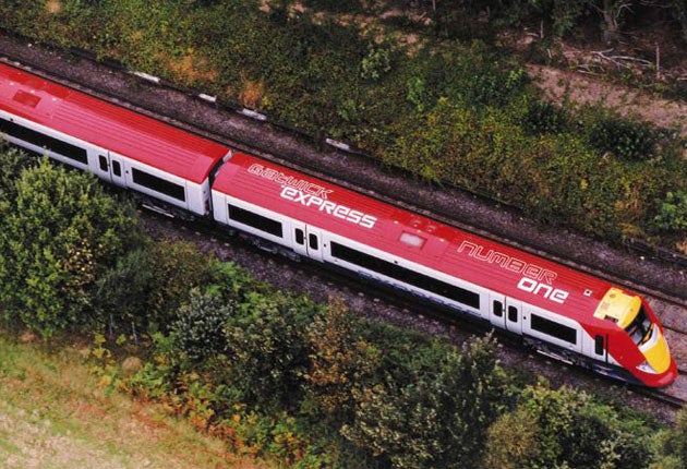 The Gatwick Express has no services on Wednesday