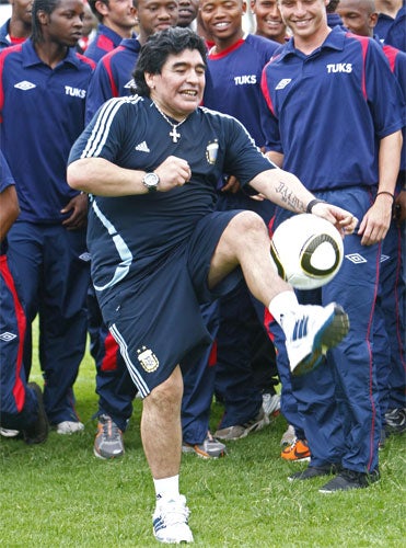 Maradona will lead Argentina at the World Cup