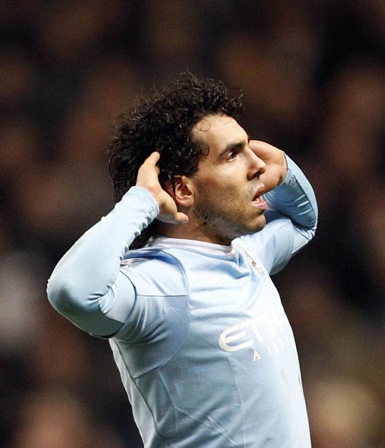 Tevez sparked an angry reaction from United's players and fans