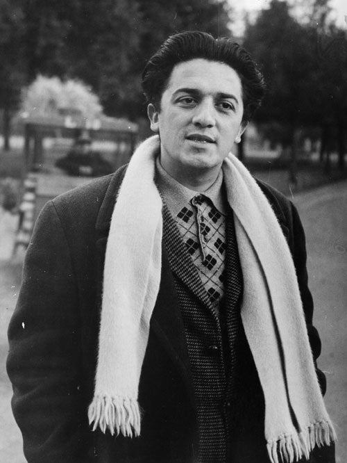 Fellini in 1948, two years before he would produce his first feature