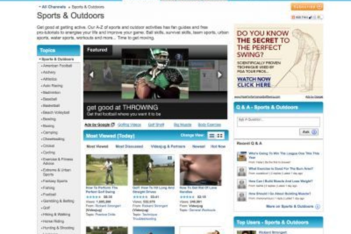 Videojug's most popular sports tutorials | The Independent | The ...