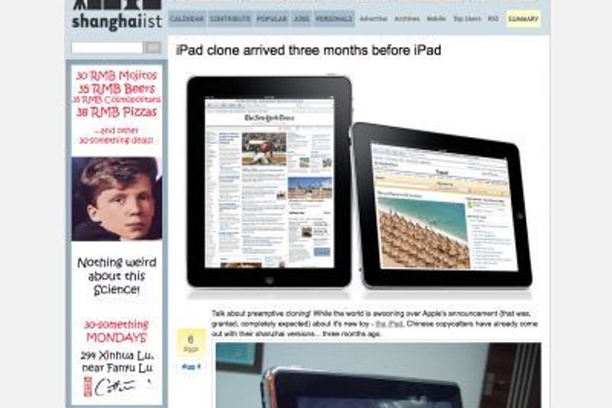 Chinese company pre-emptively clones iPad | The Independent | The ...