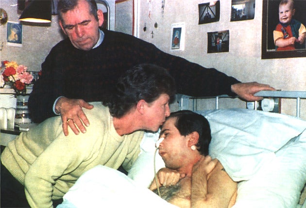 Tony Bland was left severely brain-damaged following the Hillsborough football disaster in 1989