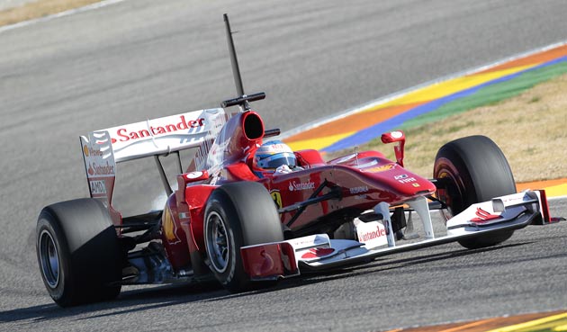 Ferrari pictured during testing
