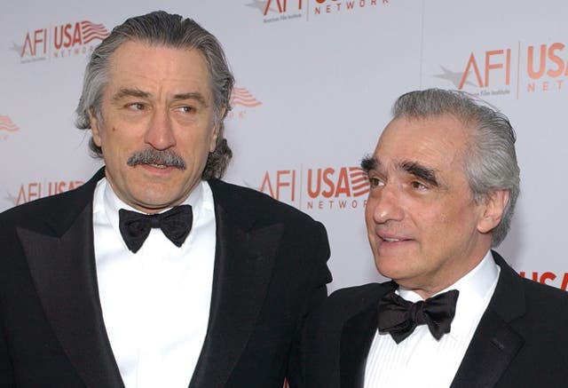 <p>Robert De Niro and Martin Scorsese</p>