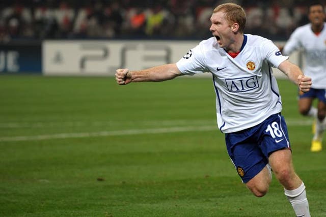 Scholes was lucky to score