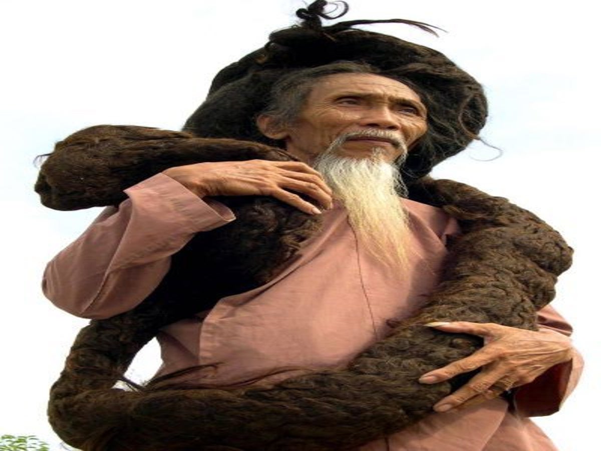 Vietnam man may have had world's longest hair: reports | The Independent |  The Independent