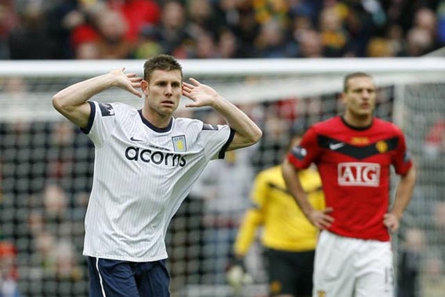 James Milner has impressed since switching to central midfield for Villa
