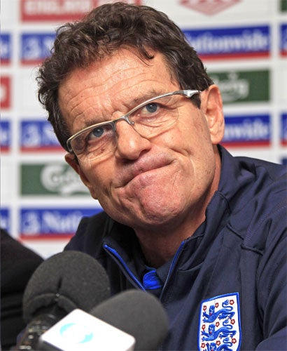 When Fabio Capello reduces a squad of 30 hopefuls to 23 tickets to ride at the end of May, he won't expect any histrionics