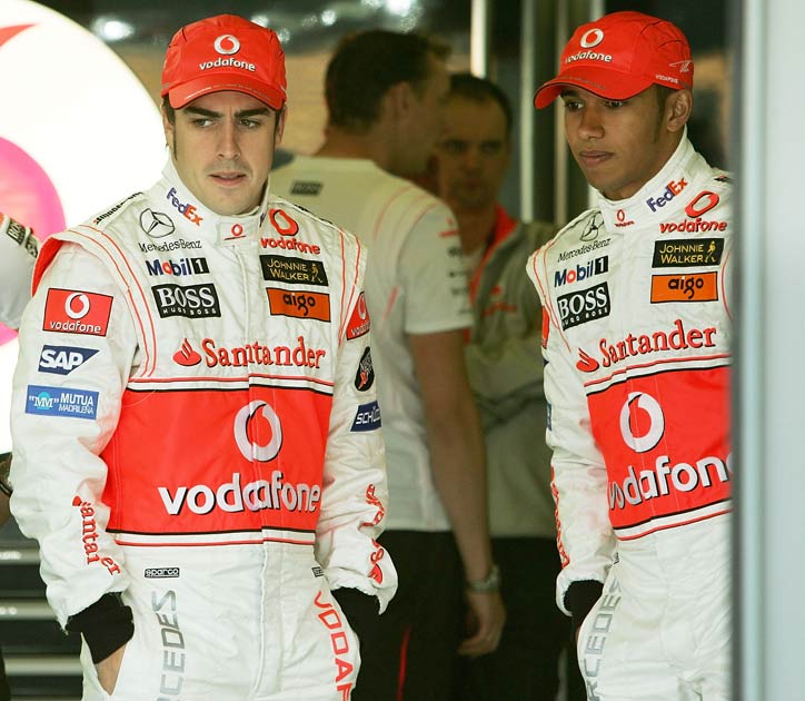 Hamilton joined McLaren in 2007 to partner Fernando Alonso