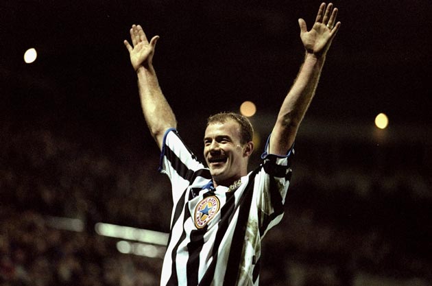 Alan Shearer during his playing days for Newcastle