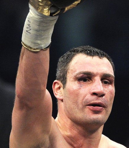 Vitali Klitschko has not lost since he was stopped in the sixth round of his clash with Lennox Lewis eight years ago