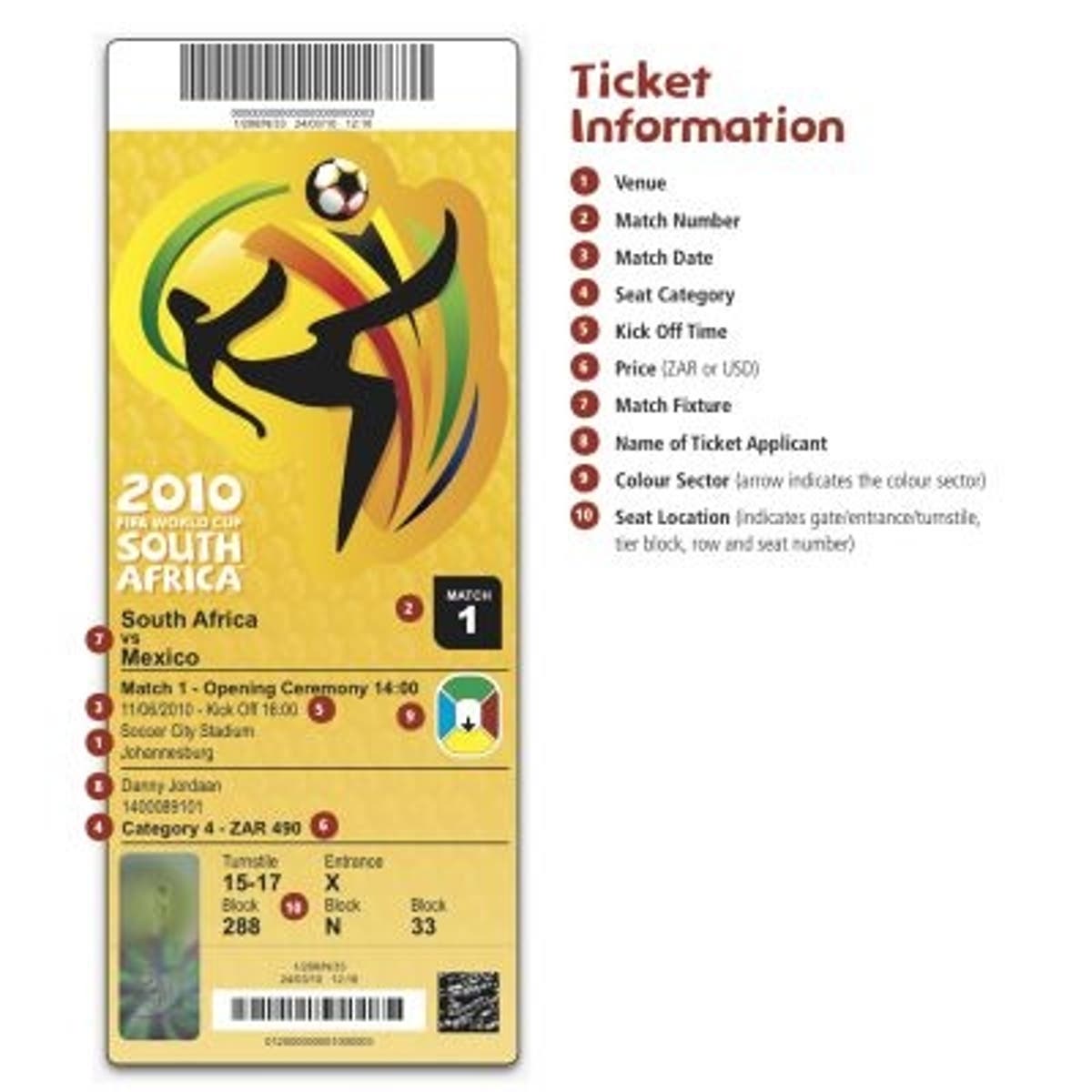 World Cup ticket design unveiled The Independent The Independent