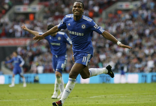 Drogba's Chelsea face Porstmouth in the FA Cup final and are involved in a tight race with Manchester United for the Premier League title