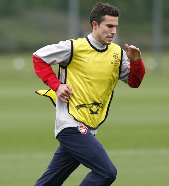Van Persie was out for much of the season through injury