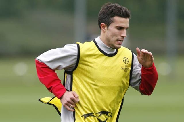 Van Persie was out for much of the season through injury