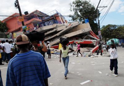 Damage from the earthquake which brought Haiti to its knees