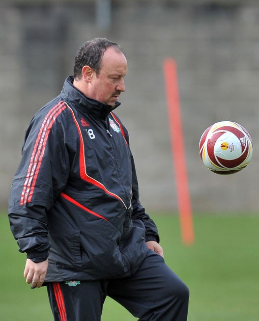 Benitez left Liverpool after six-years in charge