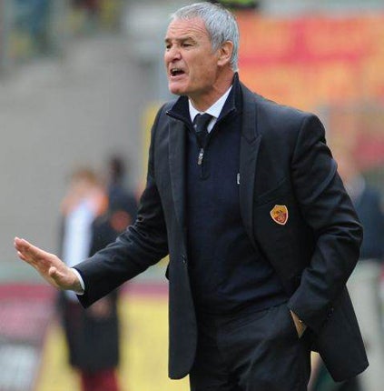 Roma coach Claudio Ranieri