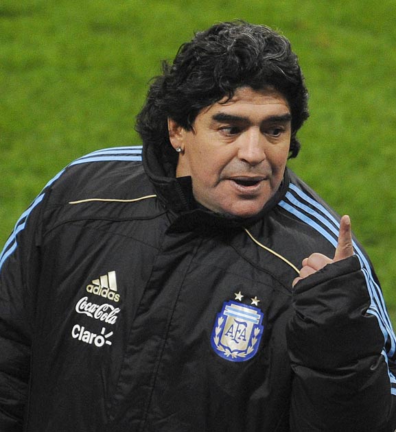 Maradona yells insults at injured cameraman | The Independent | The ...